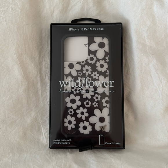 Wildflowers Other - Wildflower 13 Pro Max Black and White Floral Phone Case